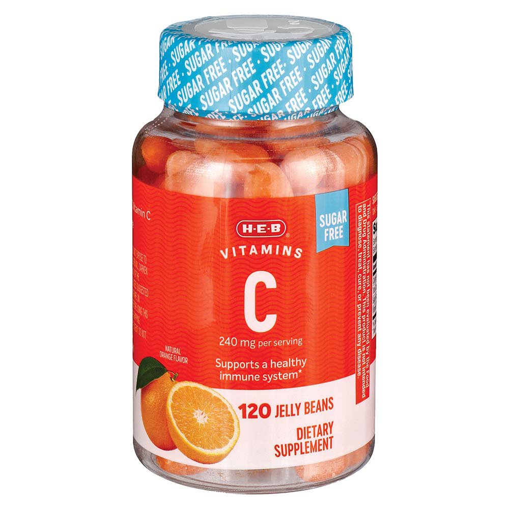 H-E-B Sugar Free Vitamin C Jelly Beans - Shop Vitamins A-Z At H-E-B