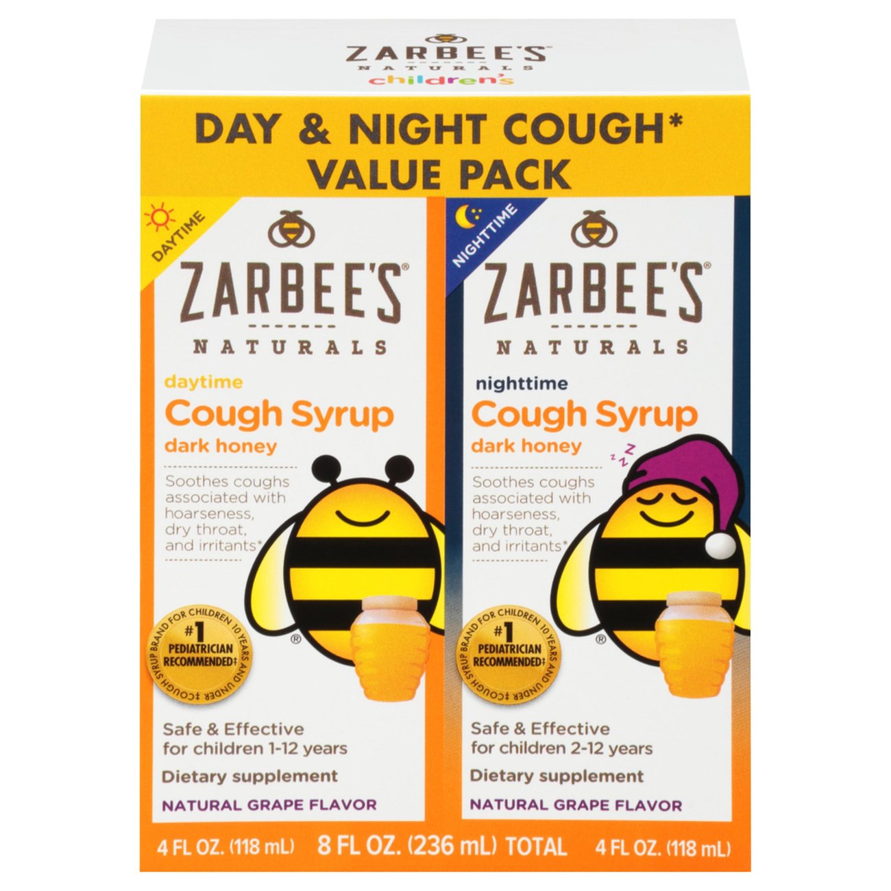 Zarbee S Naturals Children S Day Night Cough Syrup Value Pack