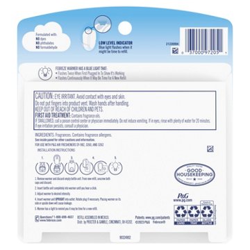 Febreze Plug In Air Freshener, Odor-Fighting Scented Oil Refill, Heavy Duty Crisp Clean