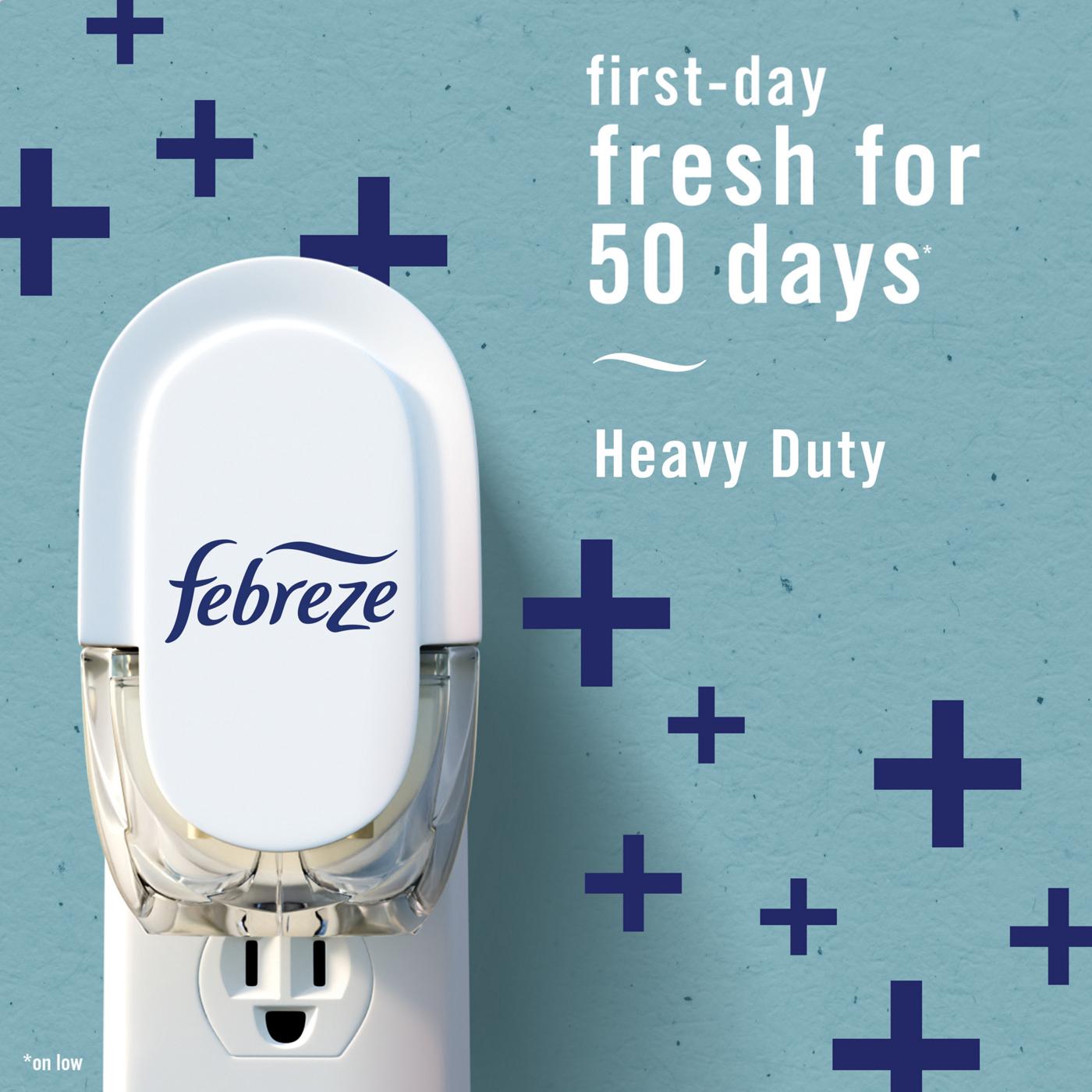 Febreze Plug In Air Freshener, Odor-Fighting Scented Oil Refill, Heavy Duty Crisp Clean; image 4 of 9