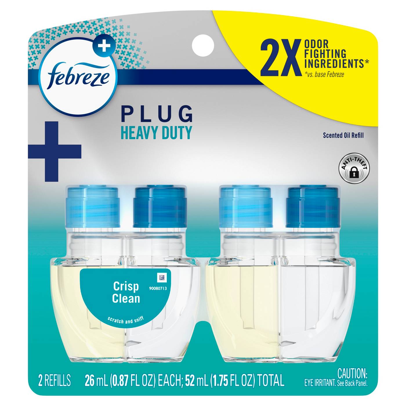 Febreze Plug In Air Freshener, Odor-Fighting Scented Oil Refill, Heavy Duty Crisp Clean; image 5 of 9