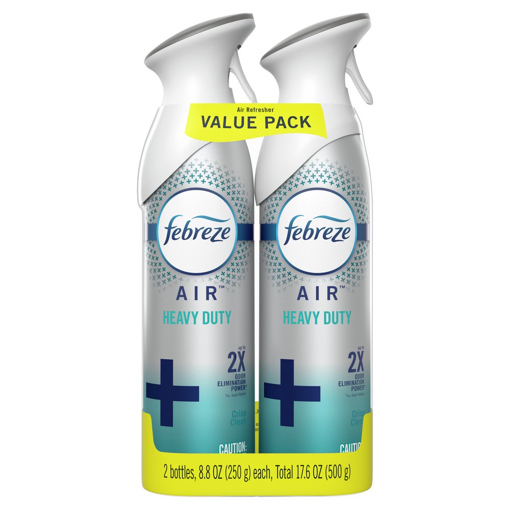Febreze Air Heavy Duty Odor-Eliminating Spray - Crisp Clean - Shop Air  Fresheners at H-E-B