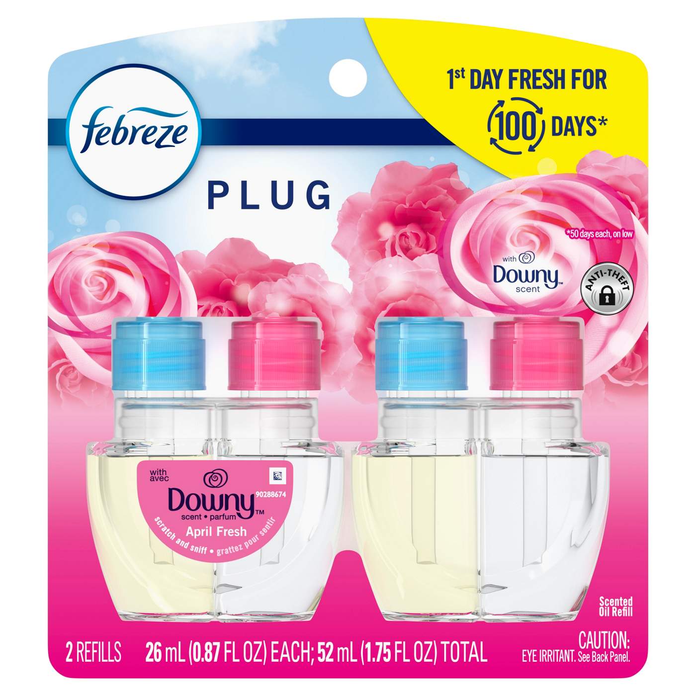 Febreze Plug In Air Freshener Odor-Fighting Scented Oil Refill - Downy April Fresh Scent; image 5 of 6