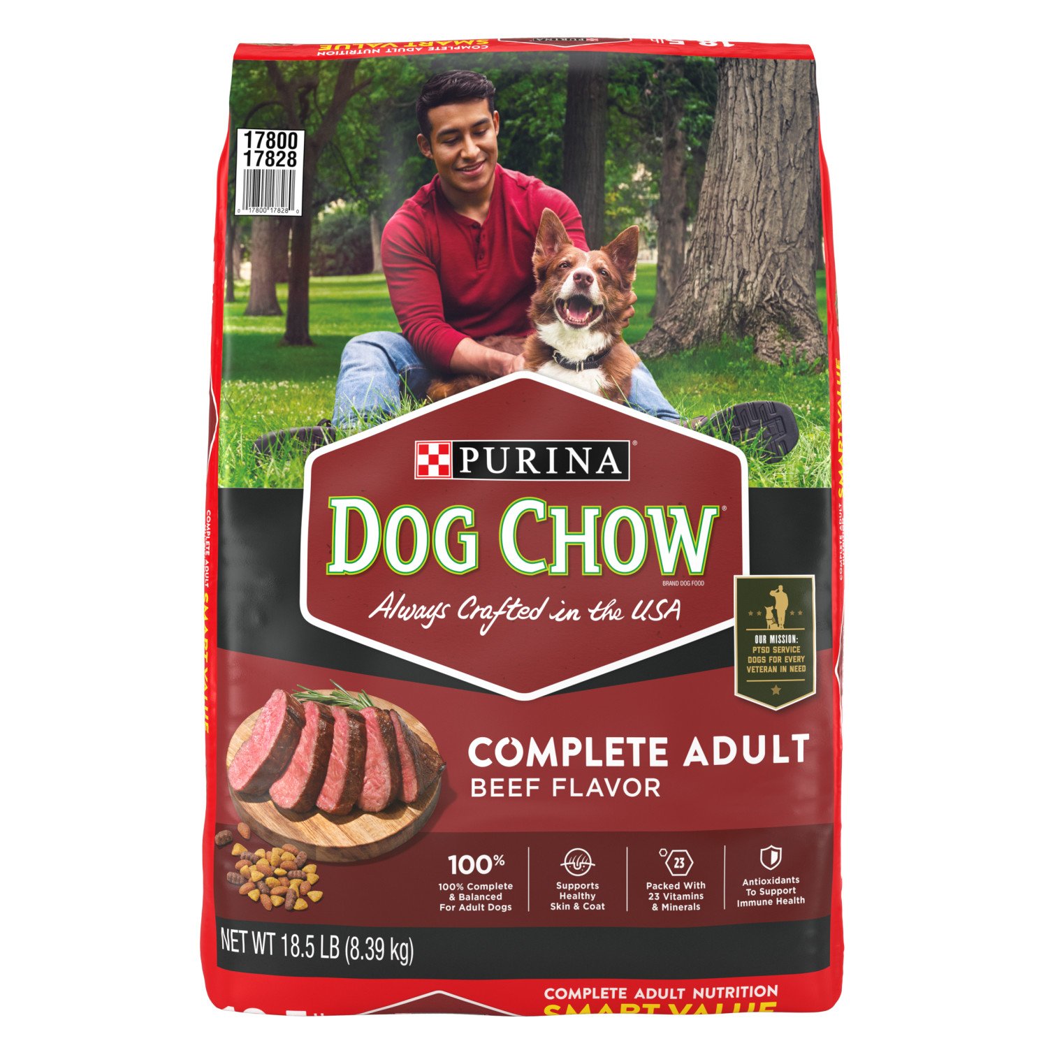 Dog Chow Purina Dog Chow Complete Adult Dry Dog Food Kibble Beef Flavor