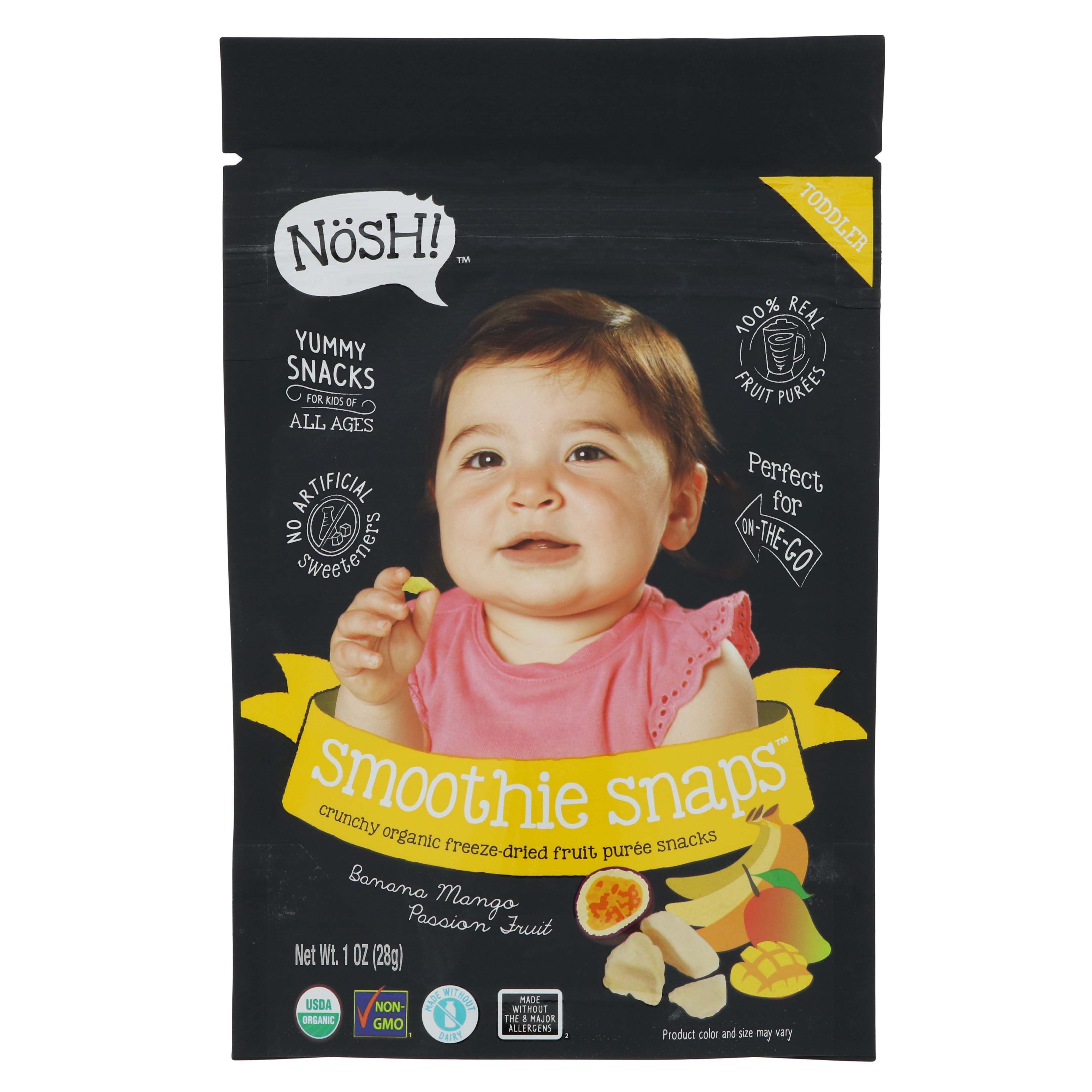 Nosh Organic Smoothie Snaps - Banana Mango Passion Fruit - Shop Toddler ...