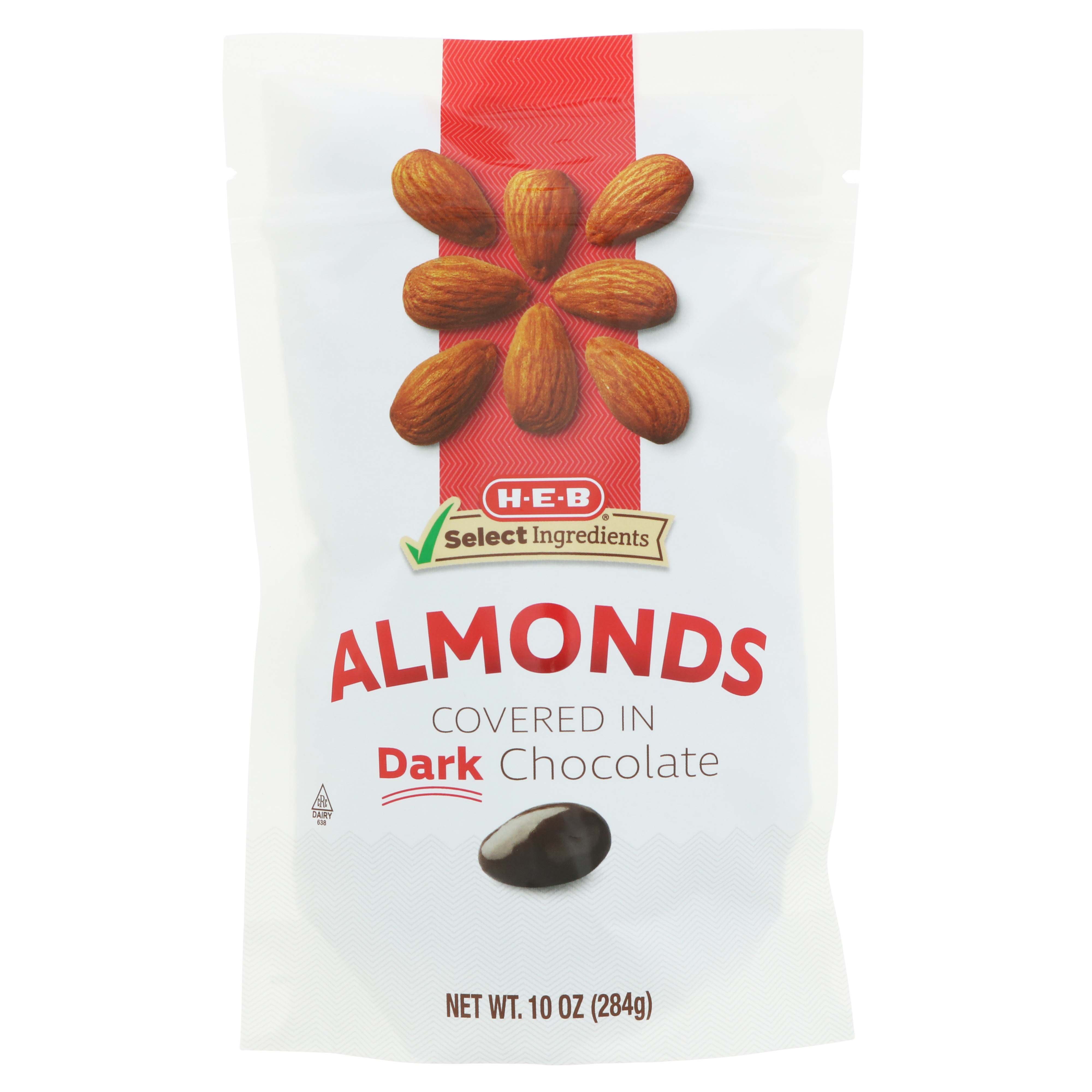 dark chocolate almonds