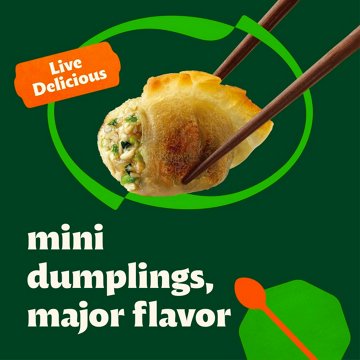 bibigo Frozen Mini Wontons Chicken & Vegetable Dumplings, 24 oz