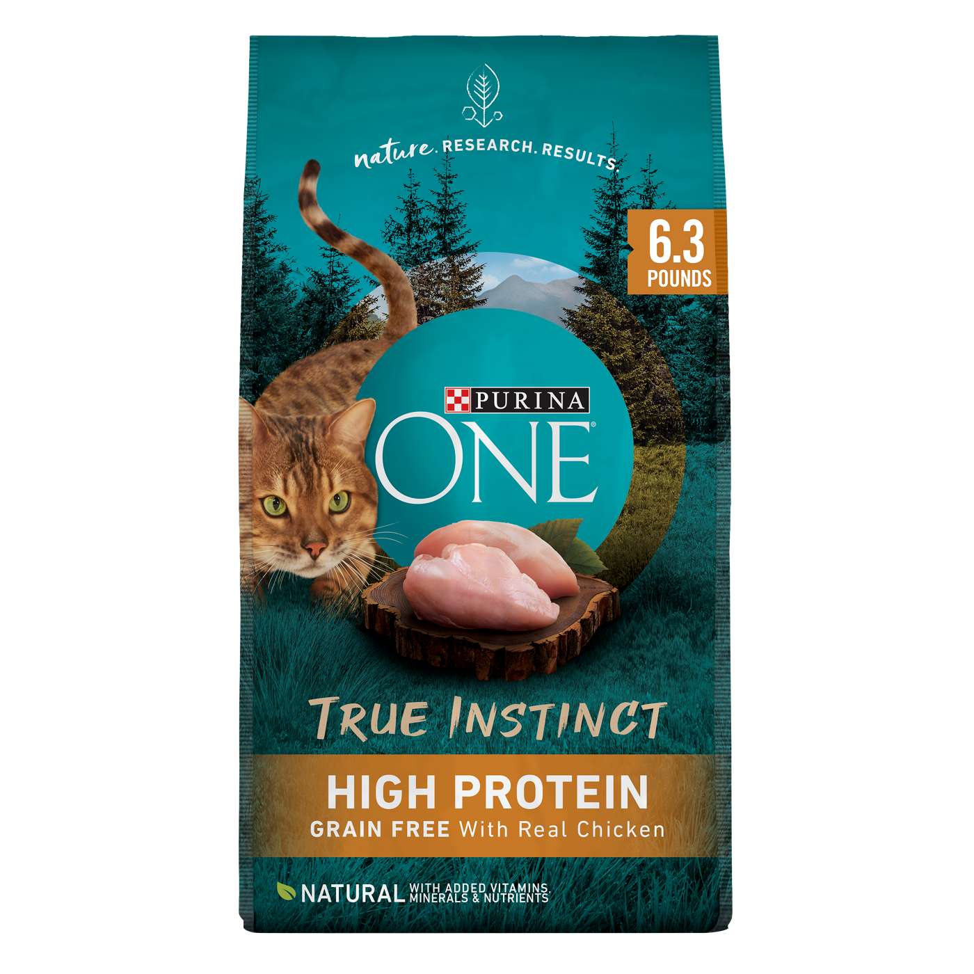Purina ONE Purina ONE Natural, High Protein, Grain Free Dry Cat Food, True Instinct With Real Chicken; image 1 of 7