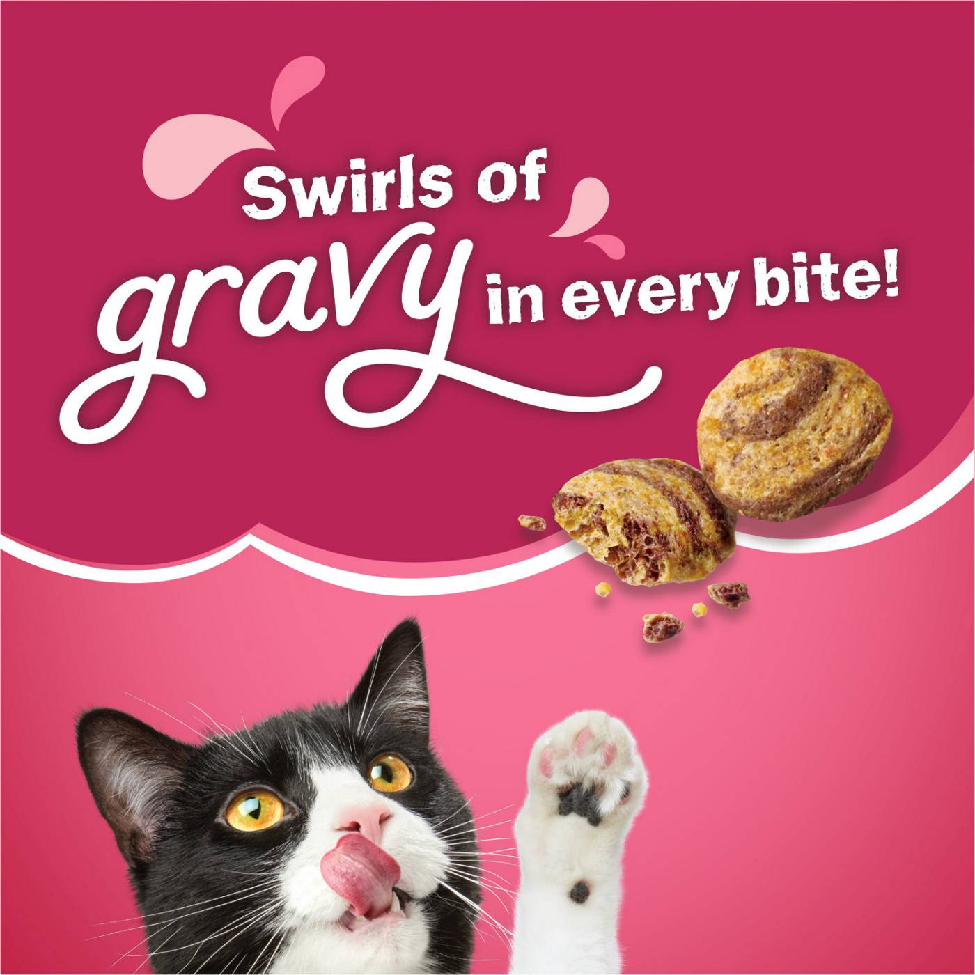 Friskies Purina Friskies Dry Cat Food, Gravy Swirlers; image 6 of 10