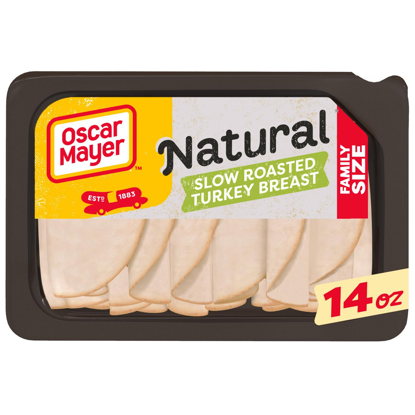 Oscar Mayer Natural Slow Roasted Sliced Turkey Breast Lunch Meat - Family Size; image 1 of 4