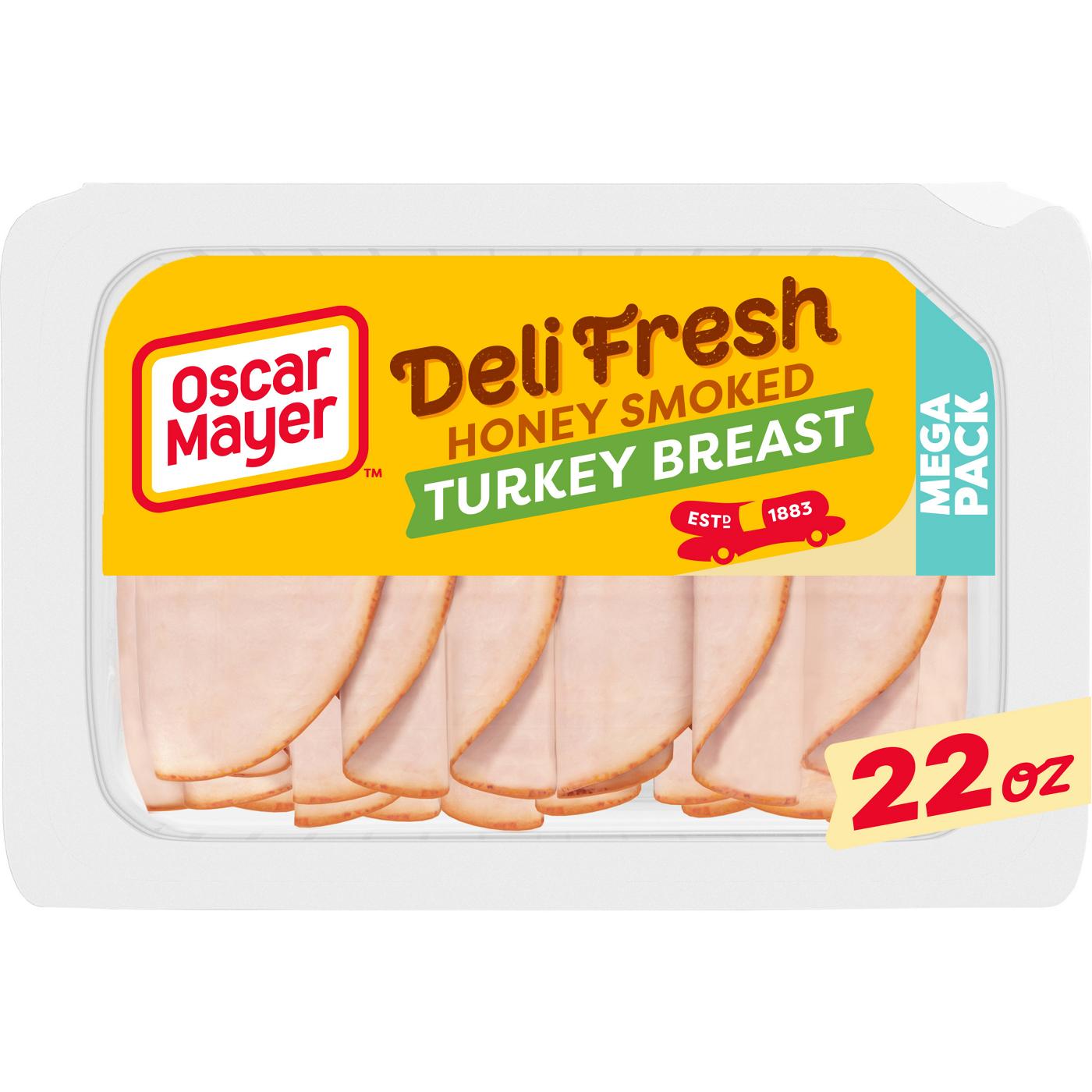 Oscar Mayer Deli Fresh Honey Smoked Sliced Turkey Breast Lunch Meat - Mega Pack; image 1 of 4