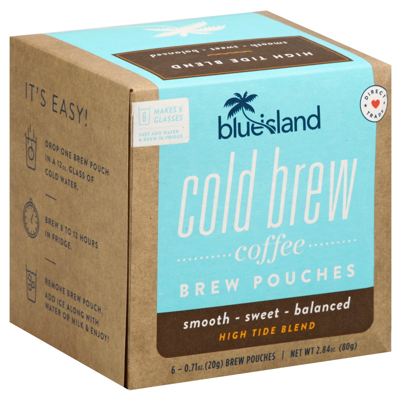 Blue Island High Tide Blend Cold Brew Coffee Packets Shop Coffee At H E B   002141743 1