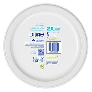 Dixie 10 in Disposable Paper Plates, 150 ct