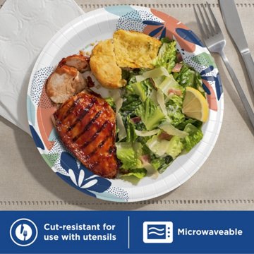 Dixie 10 in Disposable Paper Plates, 150 ct