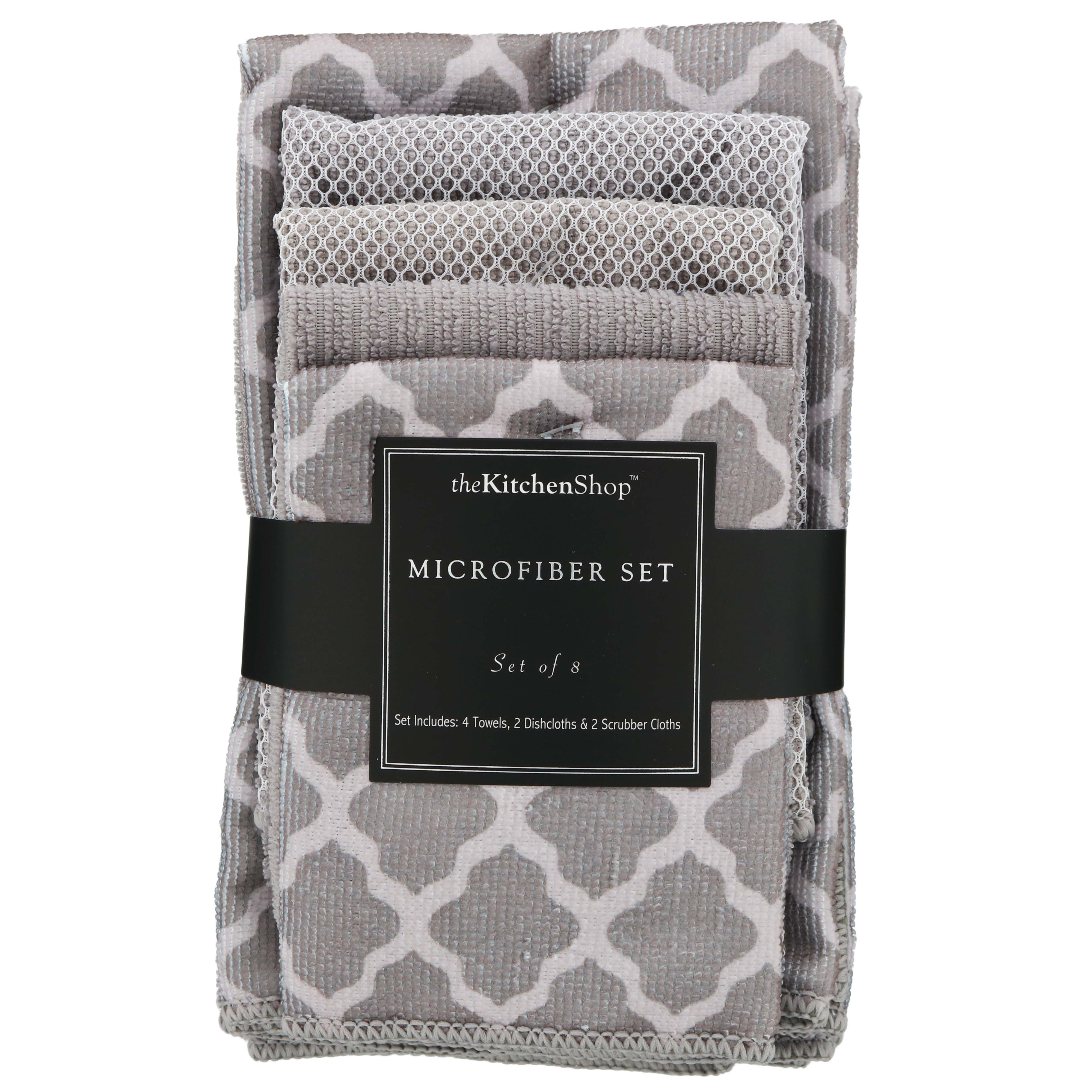 Kitchen Shop Microfiber Set Steel Gray - Shop Kitchen linens at H-E-B