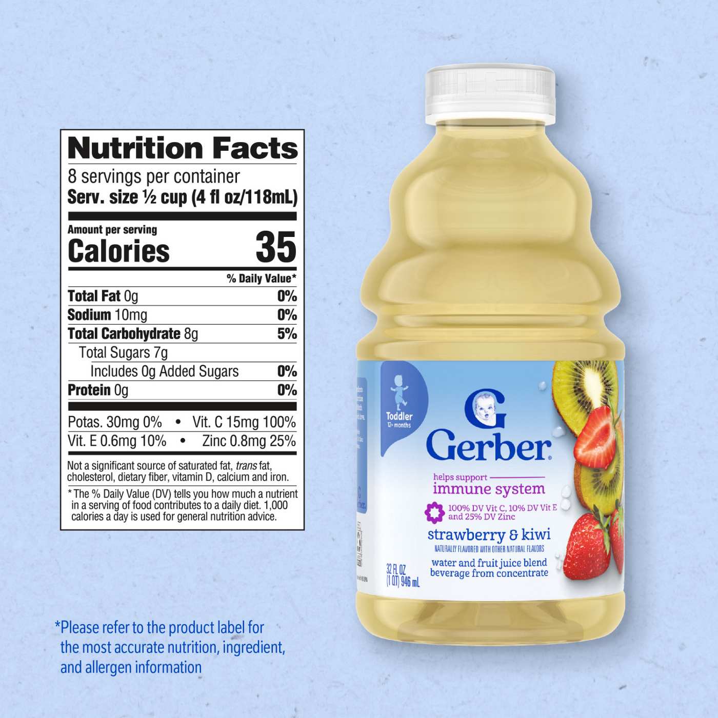 Gerber Toddler Juice - Strawberry Kiwi; image 6 of 8