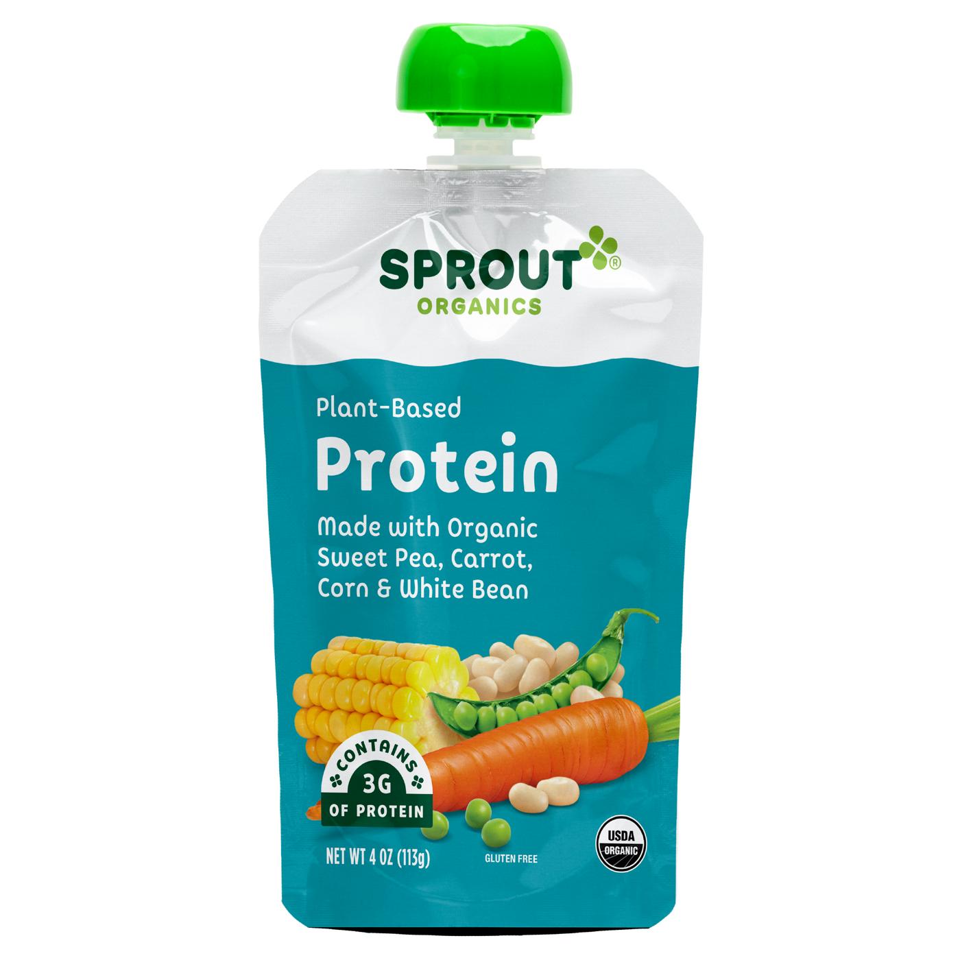 Sprout Organics Protein Pouch Sweet Pea Carrot Corn & White Bean