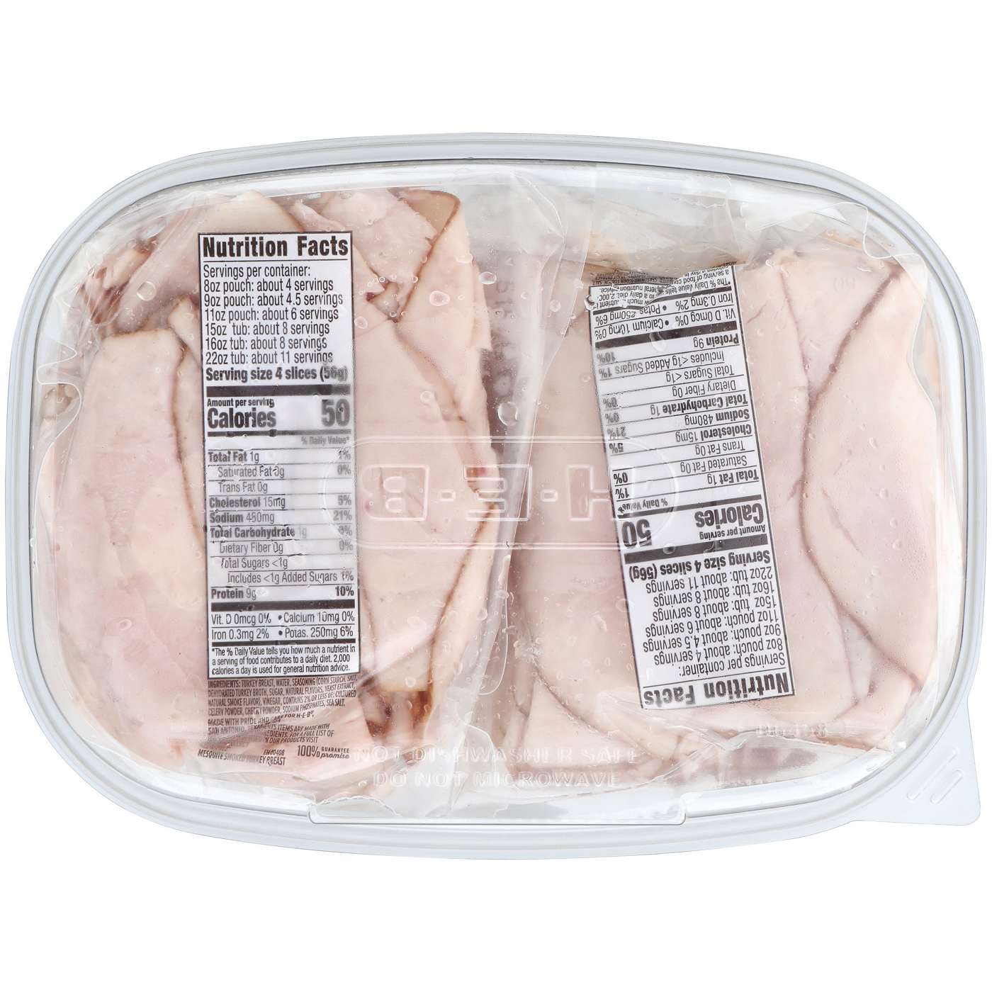 H-E-B Mesquite-Smoked Turkey Breast Lunch Meat - Mega Pack; image 2 of 2