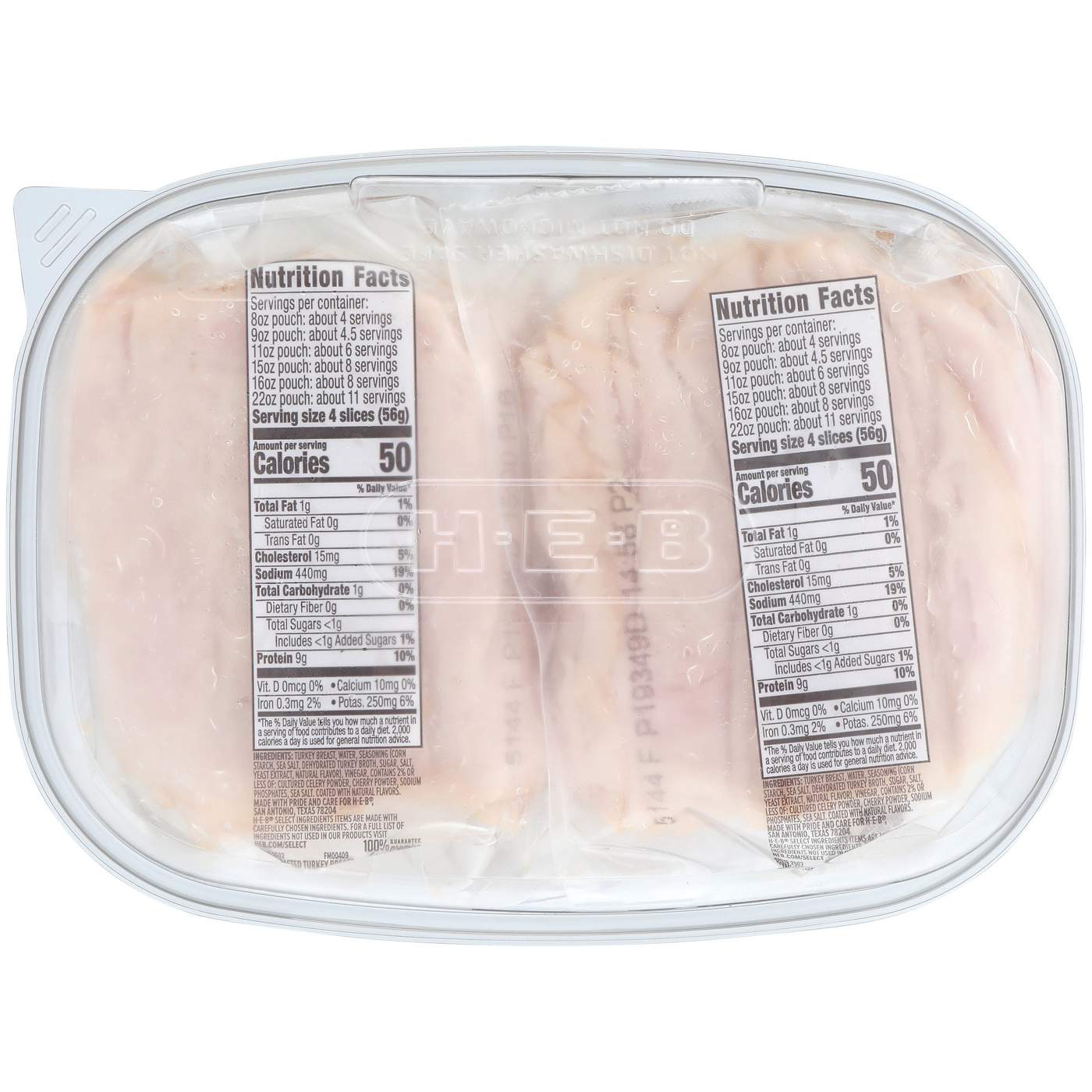 H-E-B Oven-Roasted Turkey Breast Lunch Meat - Mega Pack; image 2 of 2
