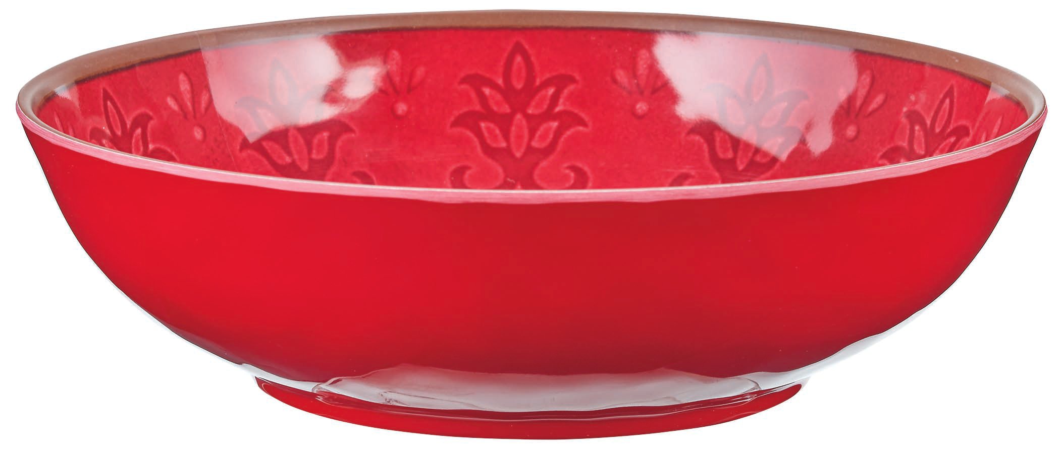 Cocinaware Red Medallion Dinner Bowl Shop Dishes at HEB