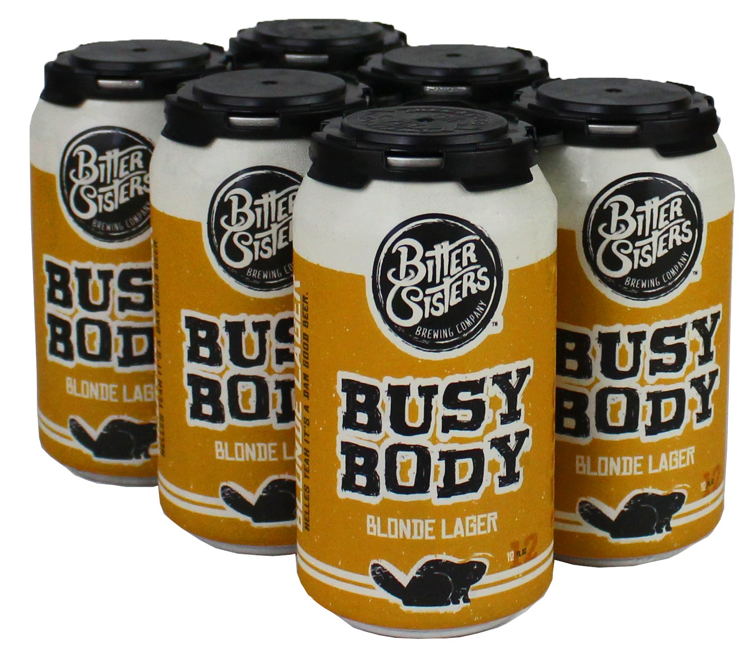Bitter Sisters Busy Body Blonde Lager Beer 12 oz Cans Shop Beer at HEB