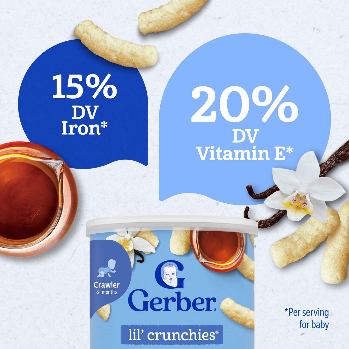 Gerber Snacks for Baby Lil' Crunchies - Vanilla Maple; image 2 of 8