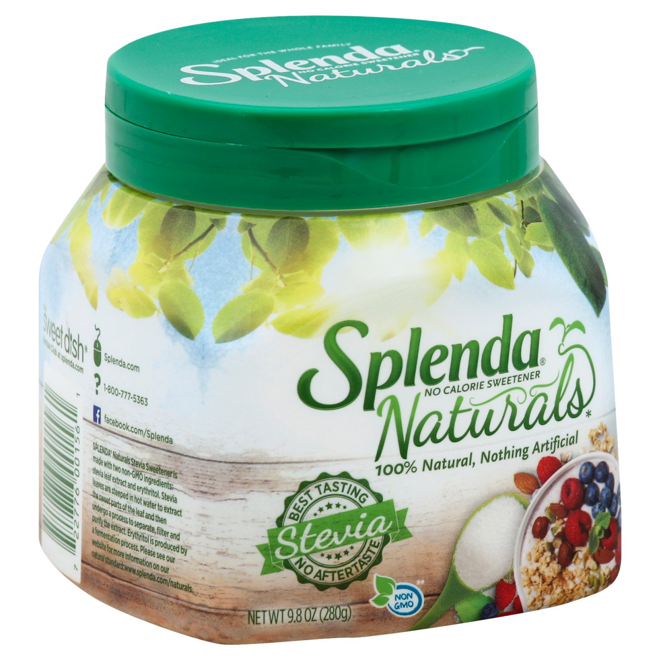 Splenda No Calorie Sweetener Naturals Stevia Jar Shop Sugar