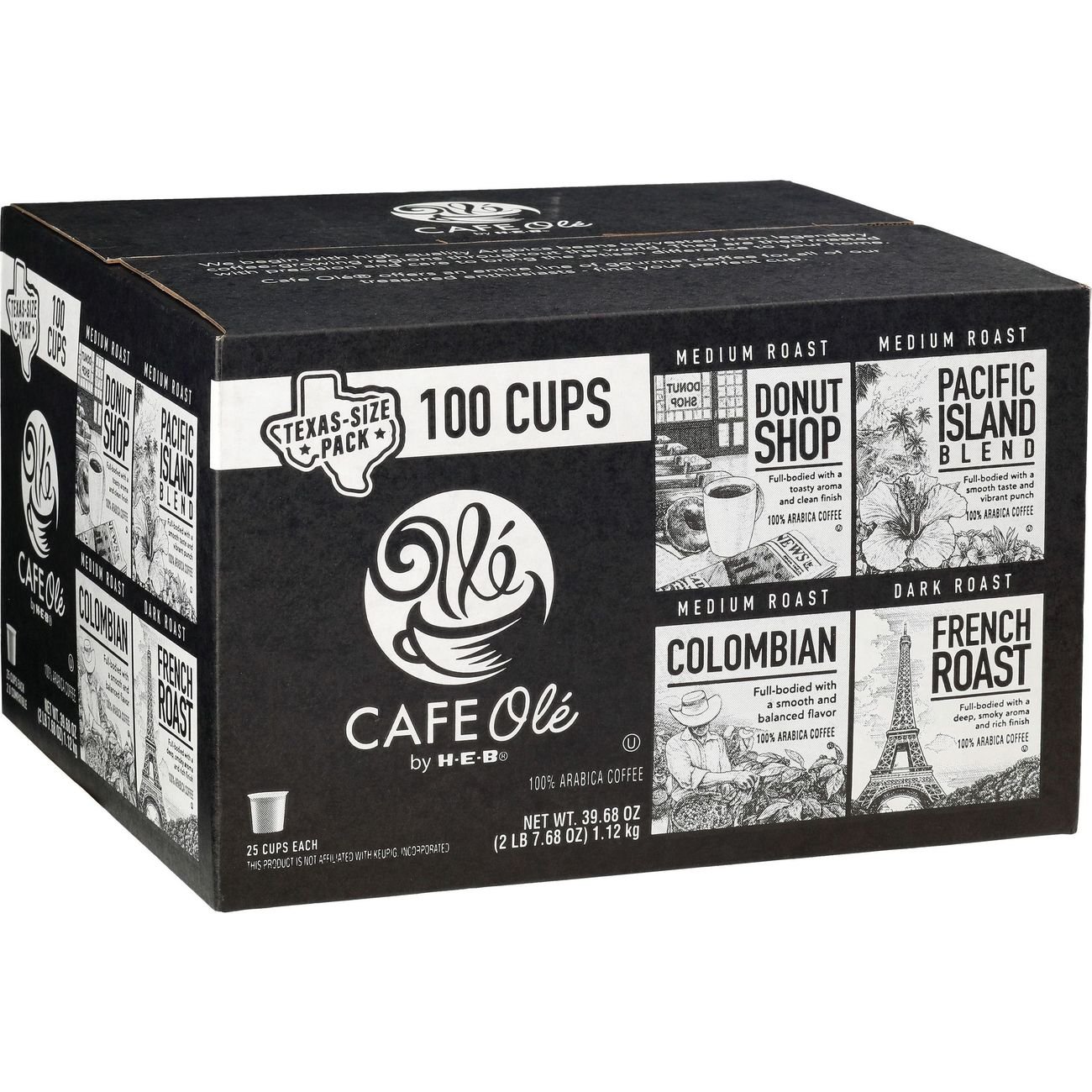 CAFE Olé by H-E-B Medium Roast Christmas in a Cup Coffee Single Serve Cups