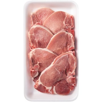 H-E-B Bone-in Center Cut Pork Chops, Thick Cut - Texas-Size Pack, Avg. 3.94 lbs
