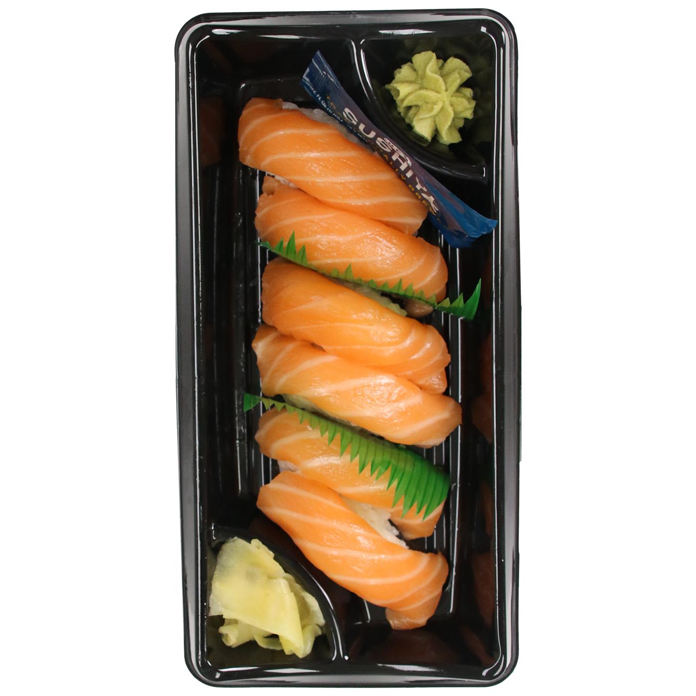 H-E-B Sushiya Salmon Nigiri Sushi; image 1 of 4