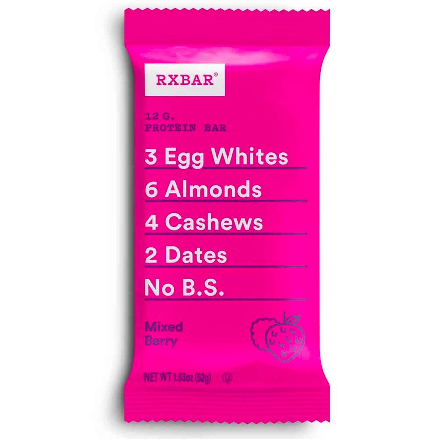 RXBAR Mixed Berry Protein Bar - Shop Granola & snack bars at H-E-B