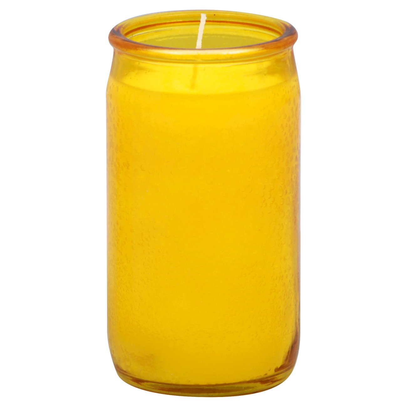 Reed Candle Clear Glass Candle Yellow Shop Candles at HEB