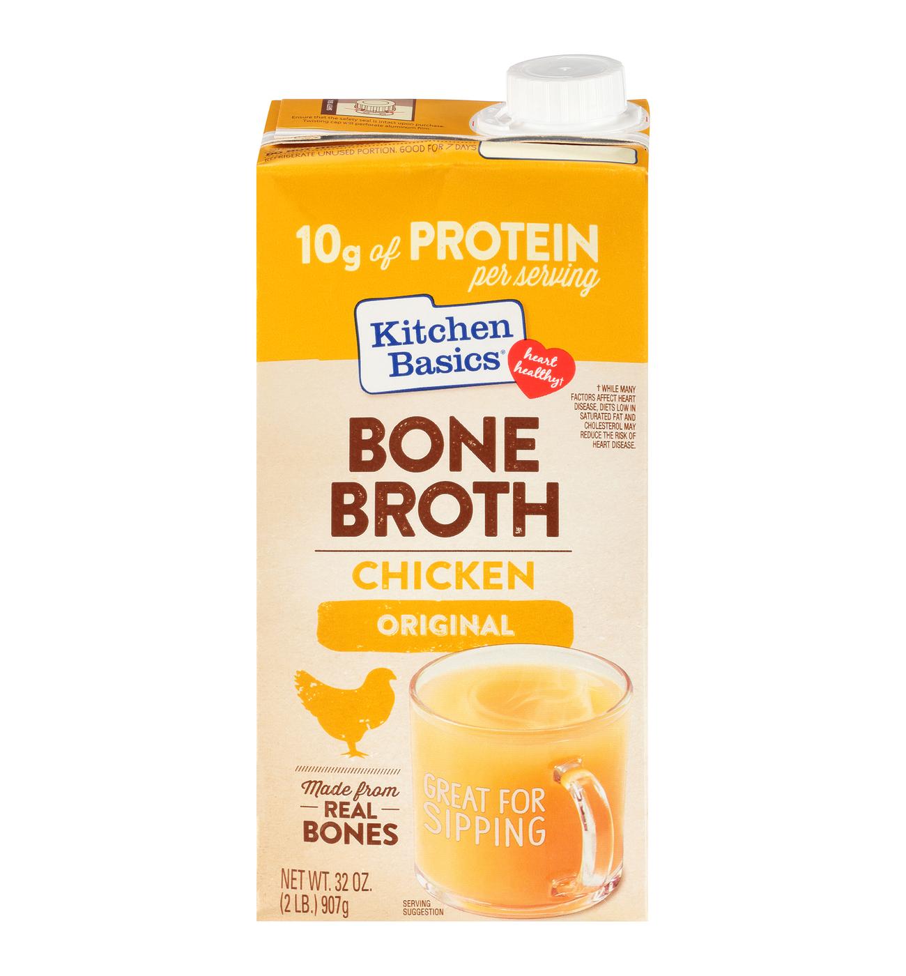 Kitchen Basics Original Chicken Bone Broth - Shop Broth & Bouillon at H-E-B