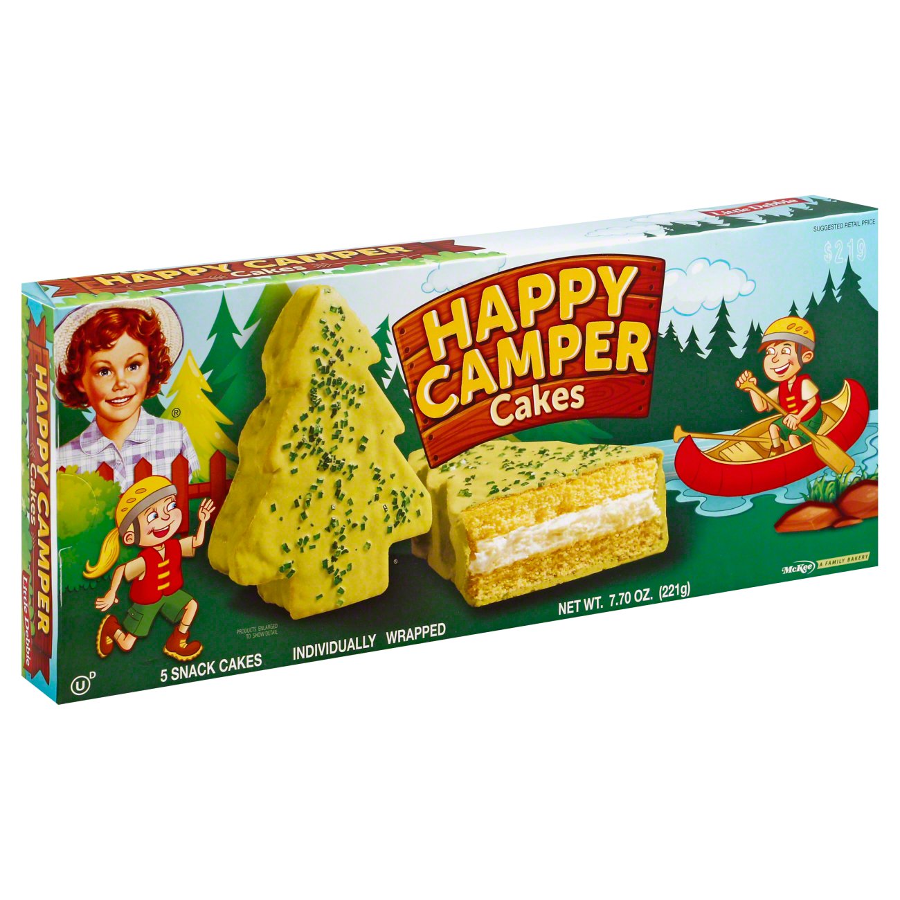 Little Debbie Happy Camper Cakes Vanilla Shop Snack Cakes At H E B   002144820