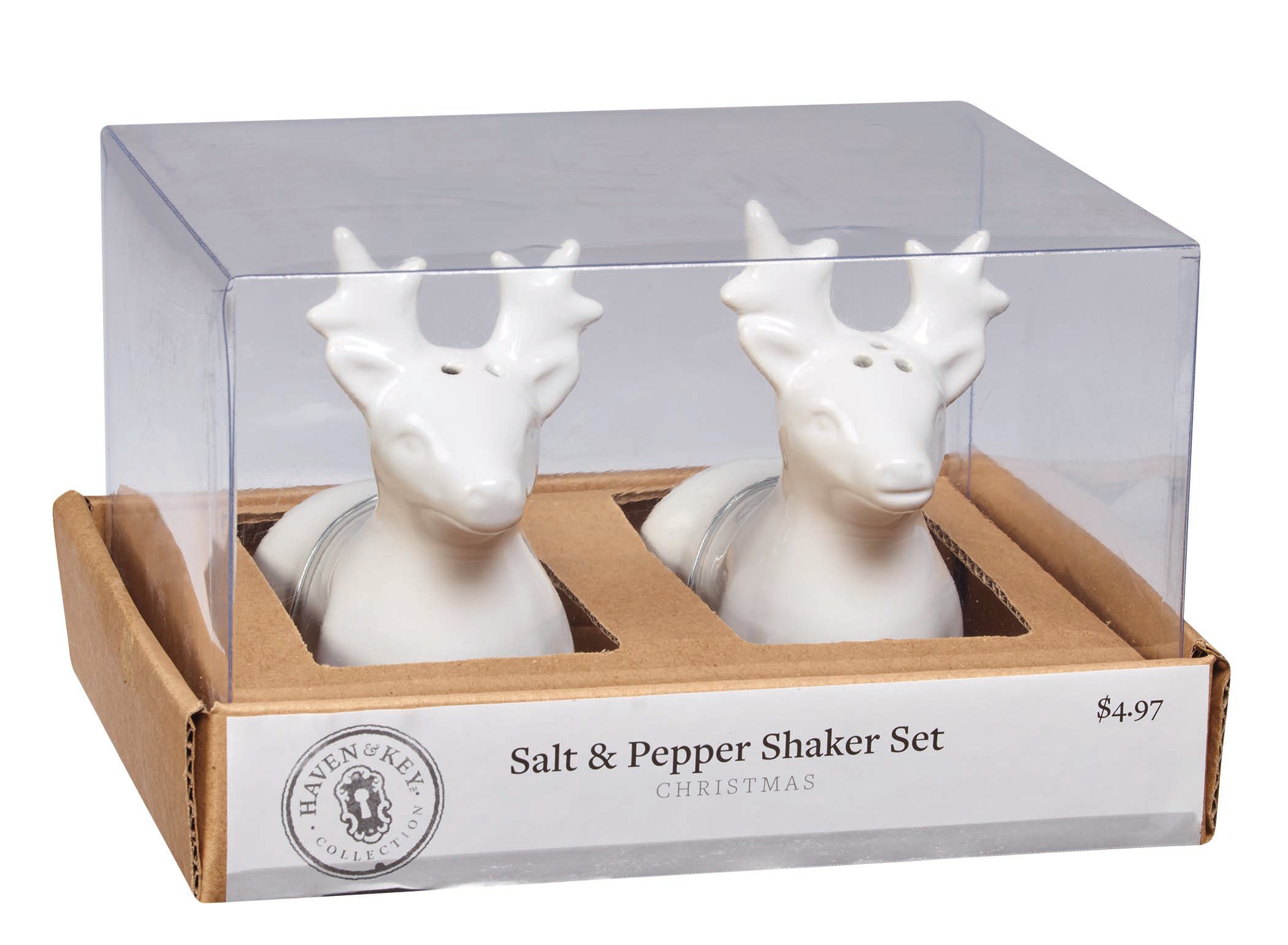Reindeer Salt & Pepper Shakers Set/2