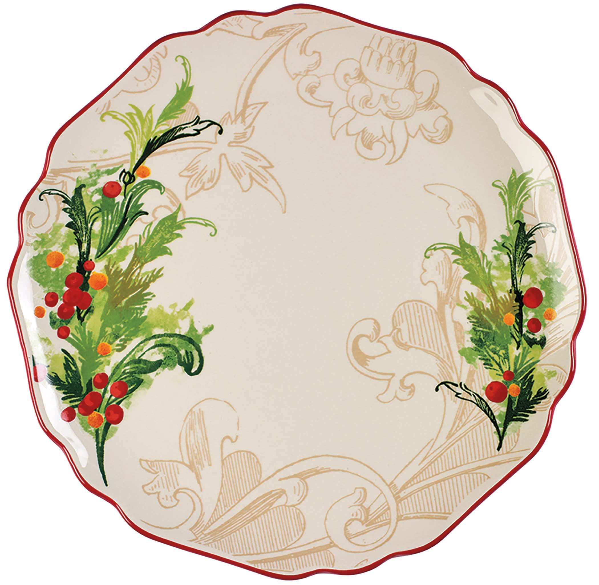 Haven & Key Christmas Tree Stoneware Dinner Plate Shop Plates at HEB
