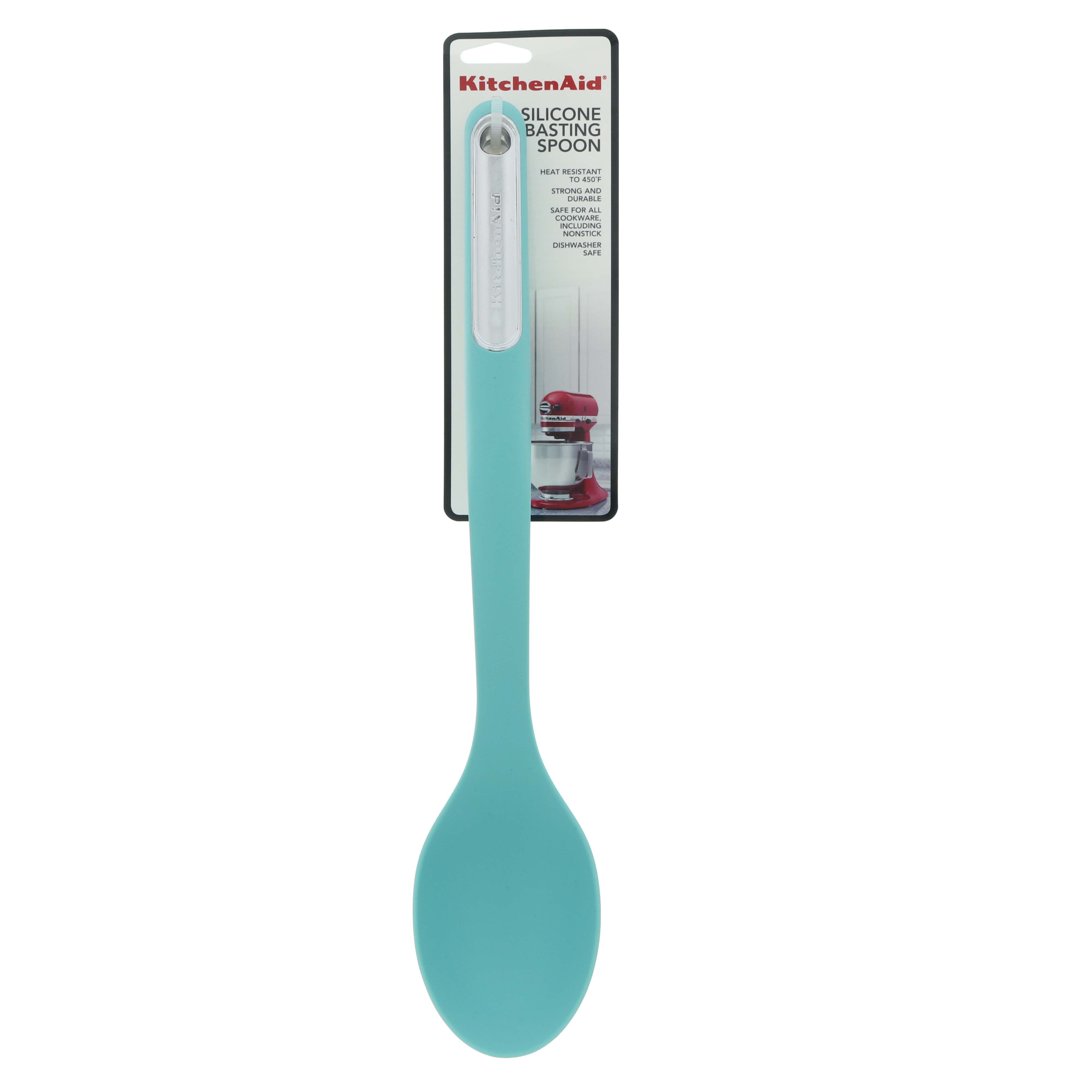 KitchenAid Silicone Basting Spoon - Aqua Sky, 1 ct - Fry's Food Stores