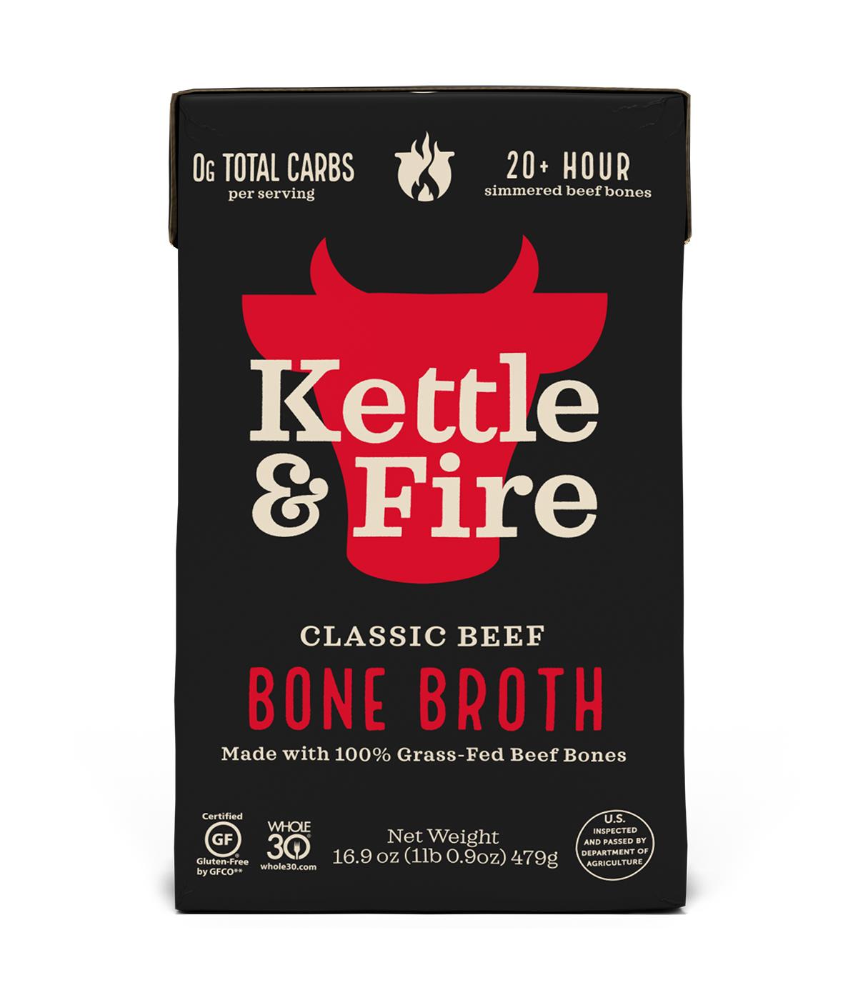 Kettle & Fire Classic Beef Bone Broth Shop Broth & bouillon at HEB