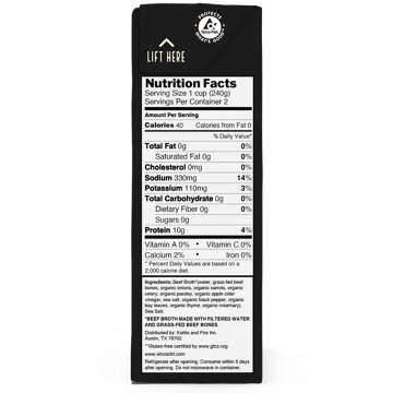 Kettle & Fire Classic Beef Bone Broth, 16.9 oz