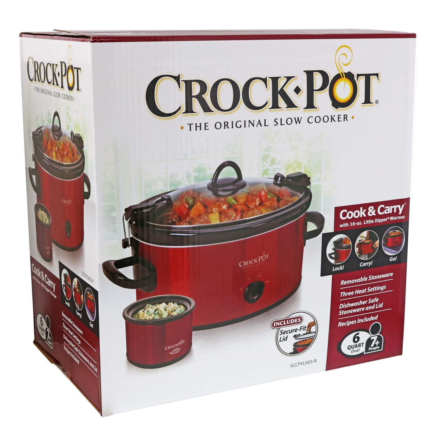 Bella Triple 1.5 QT Slow Cooker, Red - Shop Cookers & Roasters at H-E-B