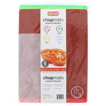 Dexas Flexible Chop Mats, 6 ct