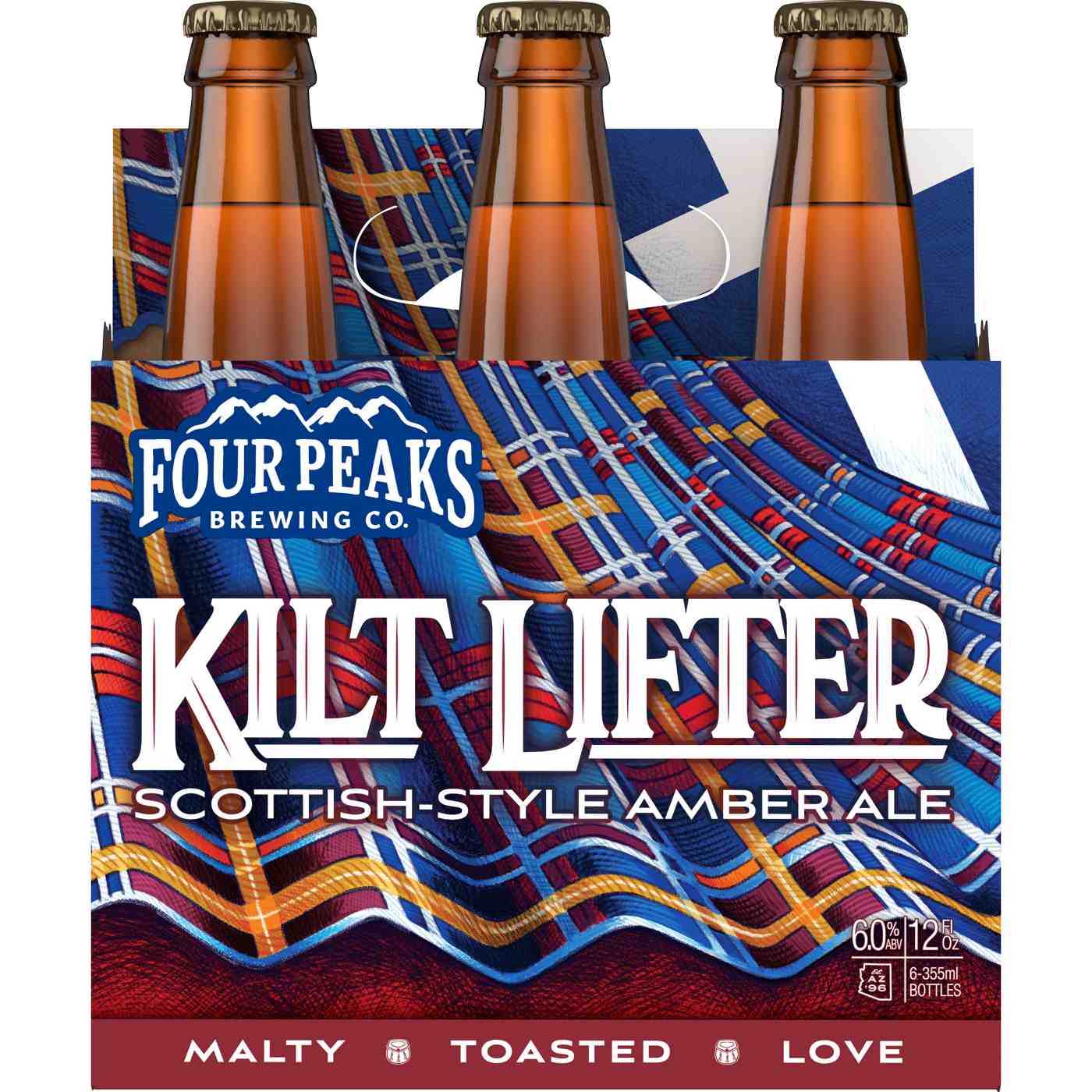 Four Peaks Kilt Lifter Scottish Style Amber Ale Beer 6 pk Bottles; image 2 of 2