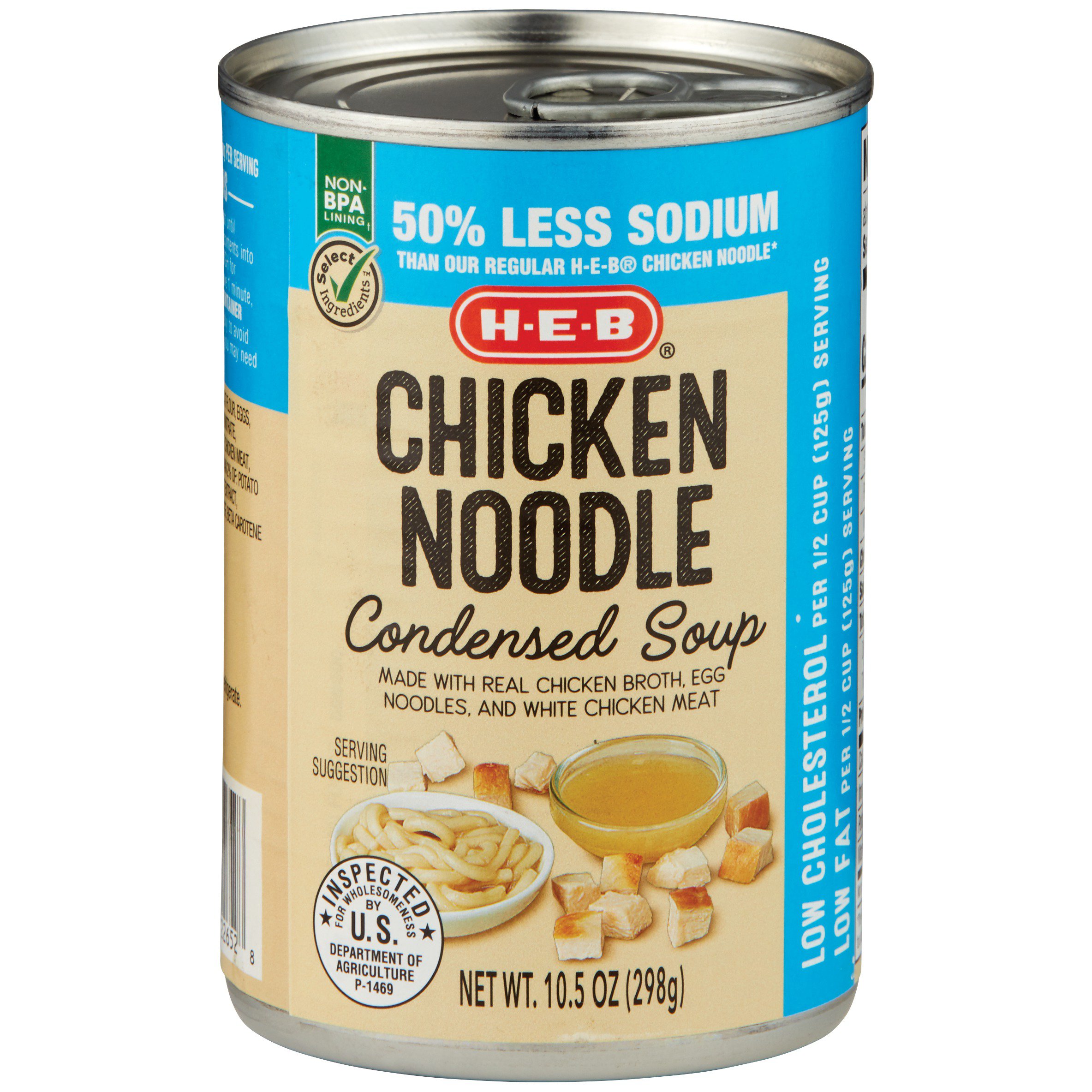 HEB Reduced Sodium Chicken Noodle Condensed Soup Shop Soups & chili
