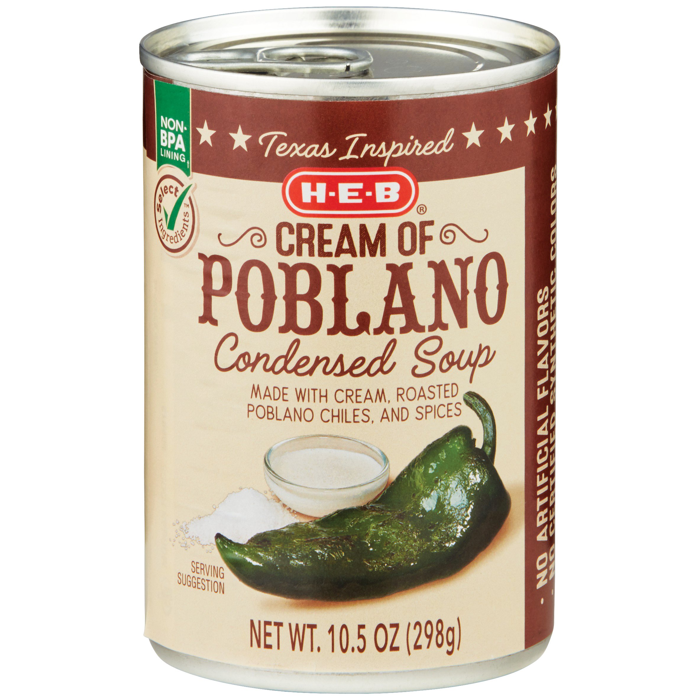 H-E-B Select Ingredients Cream Of Poblano Condensed Soup - Shop Soups ...