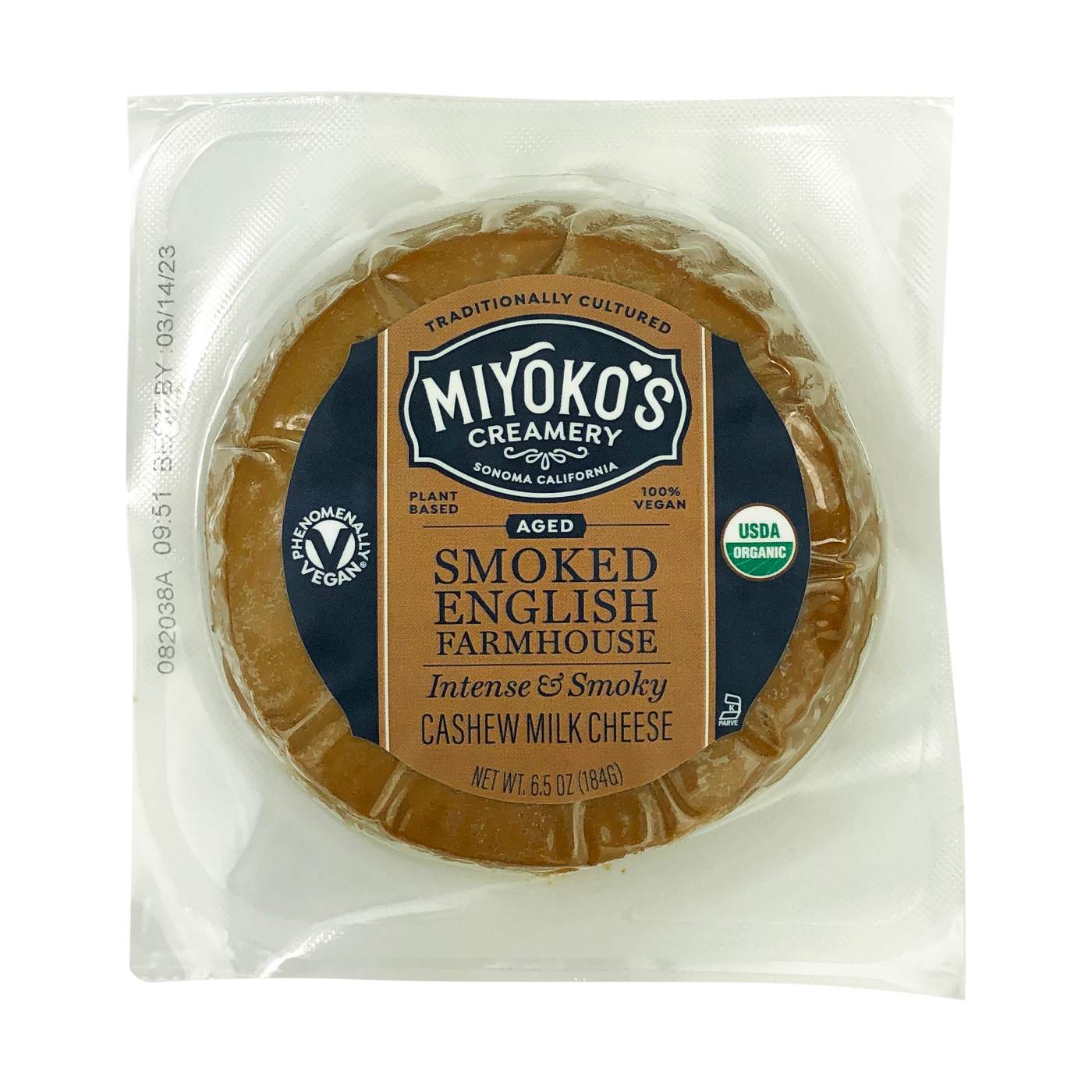 Miyokos Creamery Organic Smoked Farmhouse Cashew Milk Cheese; image 1 of 3