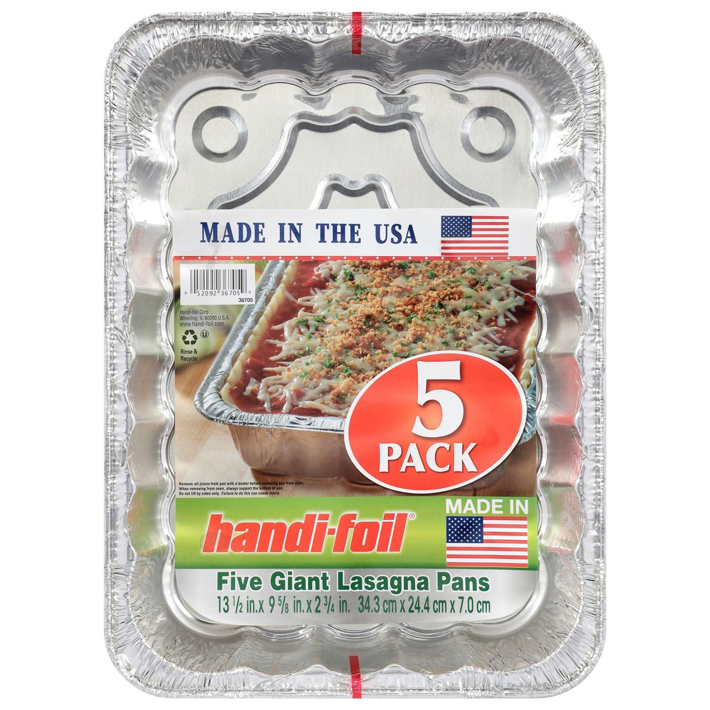 HandiFoil EcoFoil Giant Lasagna Pan Shop Baking Tools at HEB