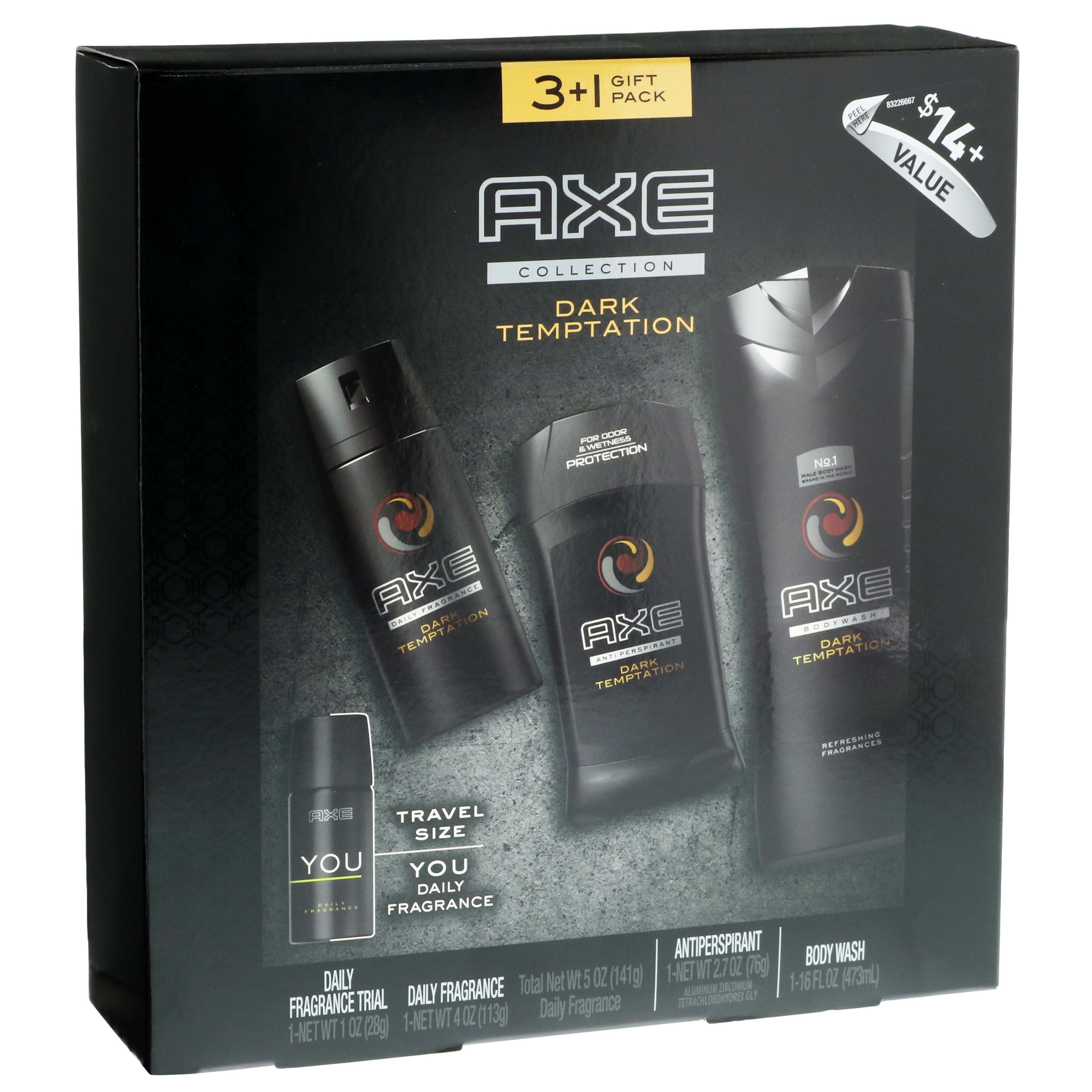 AXE Dark Temptation Holiday 4 Piece Gift Set Shop Bath & Skin Care