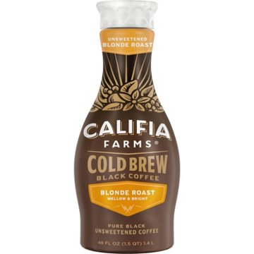 Califia Farms Unsweetened Blonde Roast Black Cold Brew Coffee