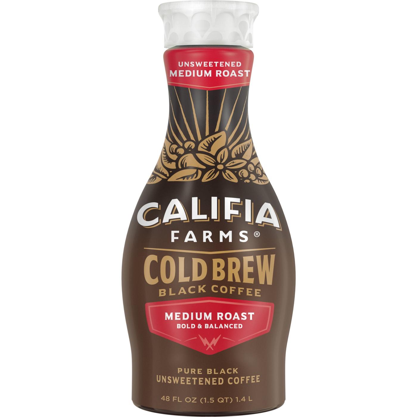 Califia Farms Unsweetened Medium Roast Pure Black Cold Brew Coffee; image 1 of 2