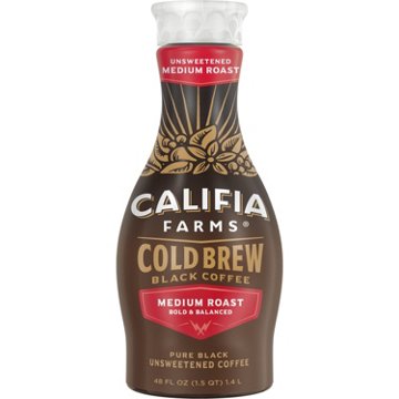 Califia Farms Unsweetened Medium Roast Black Cold Brew Coffee